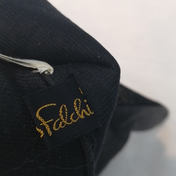 Vintage Carlos Falchi Black Silver Leather Gloves - Picture 8 of 12